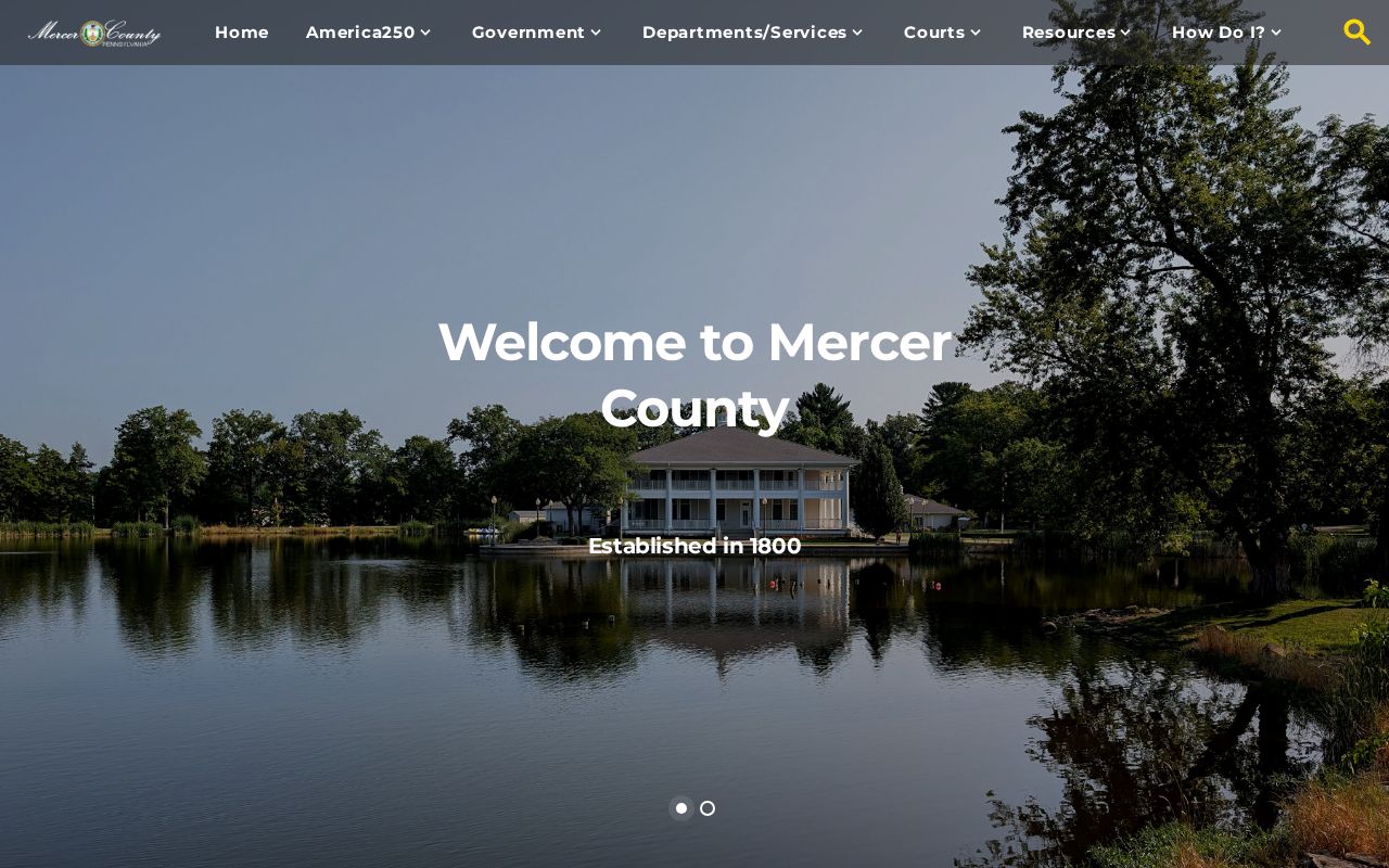 Mercer County criminal history government department directory